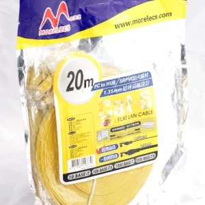 Cat6 Ethernet Kablosu 66FT 20M Cat-6 Düz RJ45 8P8C Bilgisayar İnternet LAN Ağı